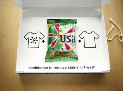 unwrapped box of product