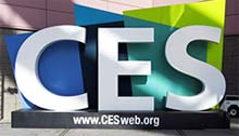 CES Sign in front of convention center