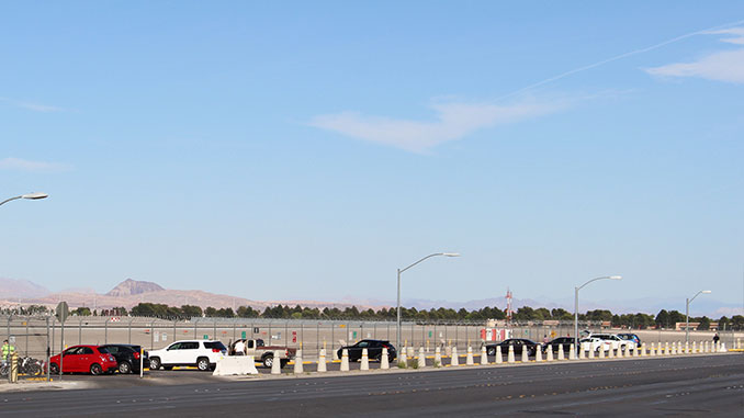 McCarran Airport Observation Parking Lot next to the Runway