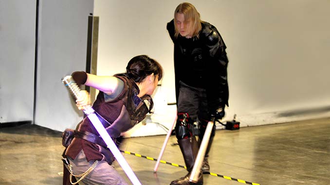 Comic-Con Star Wars Lightsaber battle