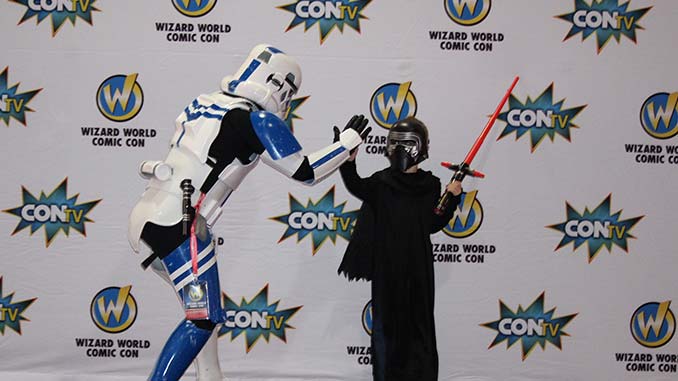 Storm Trooper and Kylo Ren at Comic-Con Las Vegas