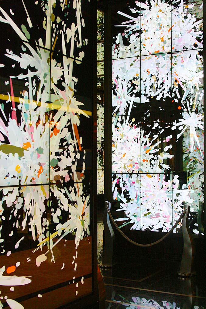 Digital Art Display in Cosmo Lobby