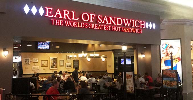Earl of Sandwich inside The Planet Hollywood Hotel and Casino