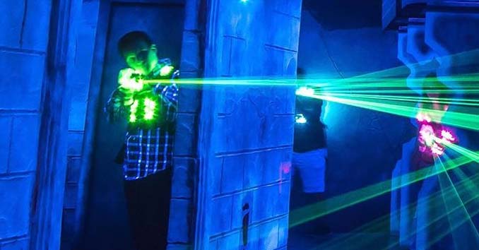 Playing Laser Tag