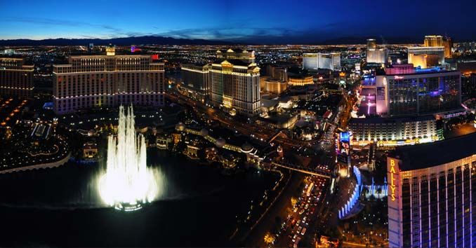 Photo of the Strip from a Helicopter 