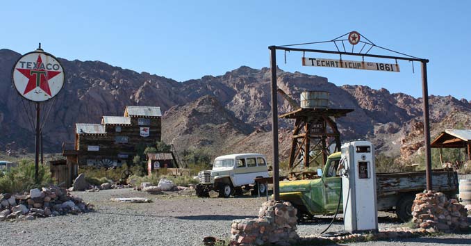 Techatticup Mining Town at Eldorado Canyon in Nelson, Nevada