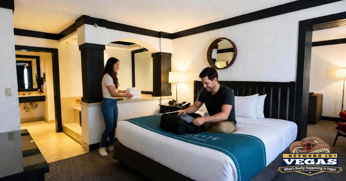 AI image making it look like OYO is another hotel called Palette Las Vegas