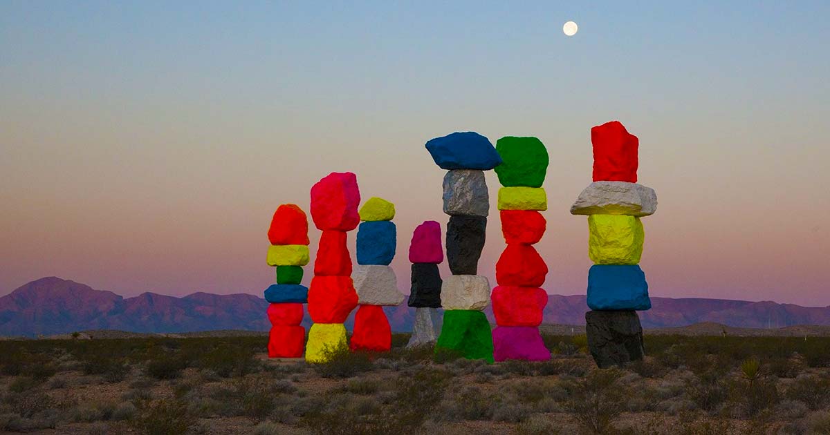 Ugo Rondinone: Seven Magic Mountains