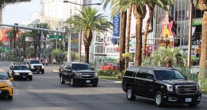 Trump's Motorcade in Las Vegas